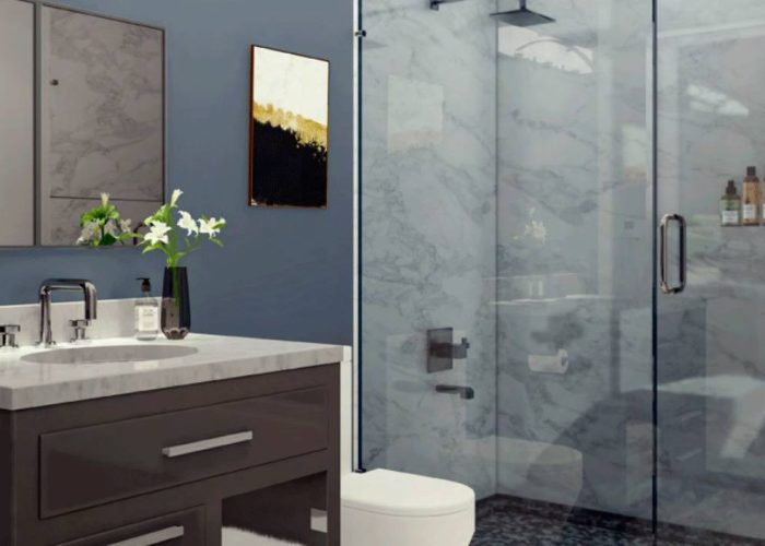 interior, design, glass, shower, marble, luxury, shower, fittings